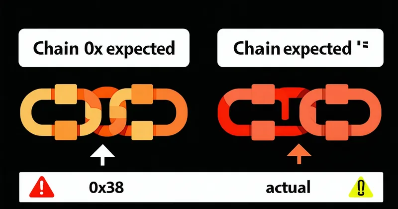 Diagram showing a stale RPC returning wrong chain ID causing a transaction drain