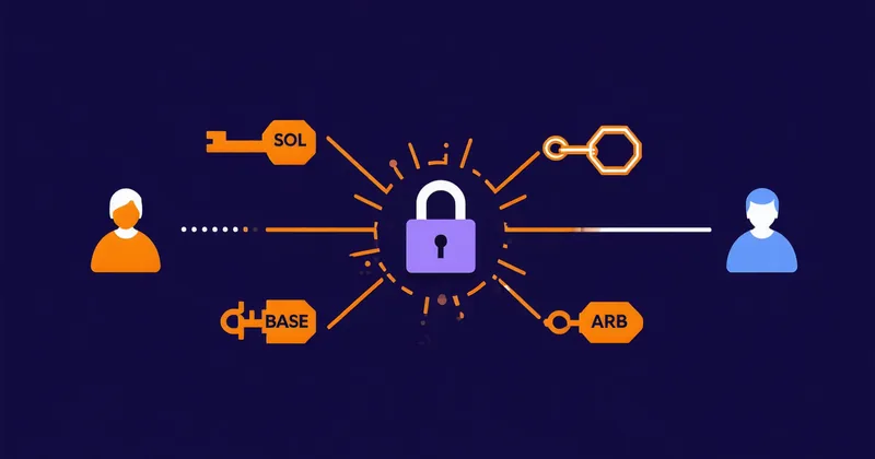 Multi-signature treasury approval workflow diagram across multiple blockchains